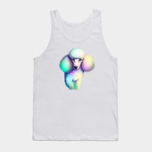 Cute Poodle Drawing Tank Top